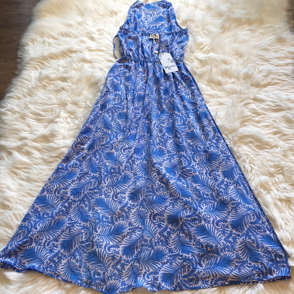 NWT Show Me Your Mumu Heather Halter Maxi Dress - in Sea Breeze - Picture 13 of 14